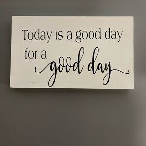 Inspirational White Wall Decor Sign